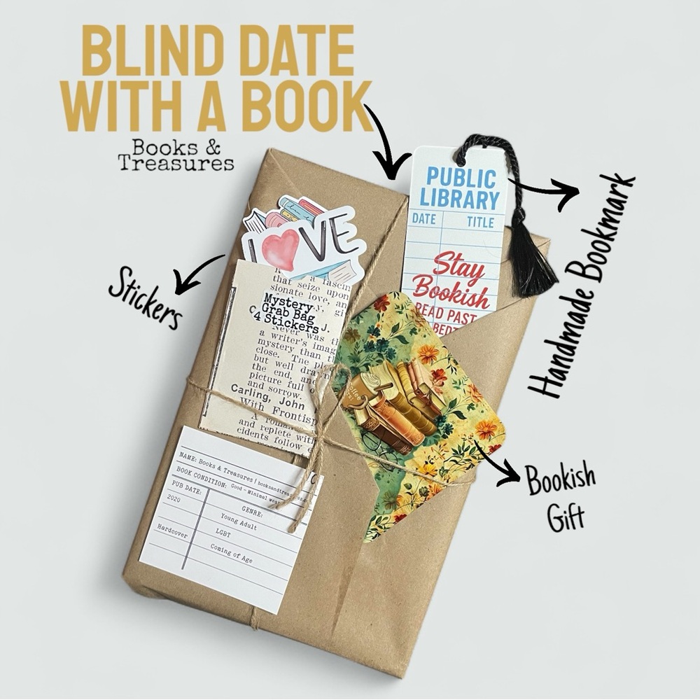 Blind Date with a Book Gift Set Handmade Bookish
